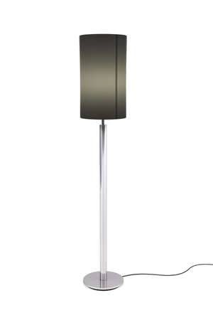 Floor lamp on white background - copy space - 3D renderの写真素材