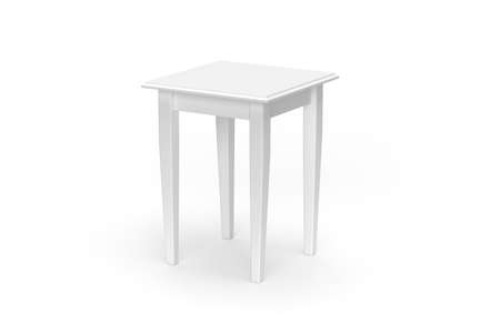 Small table mockup isolated on white background - 3d renderの写真素材