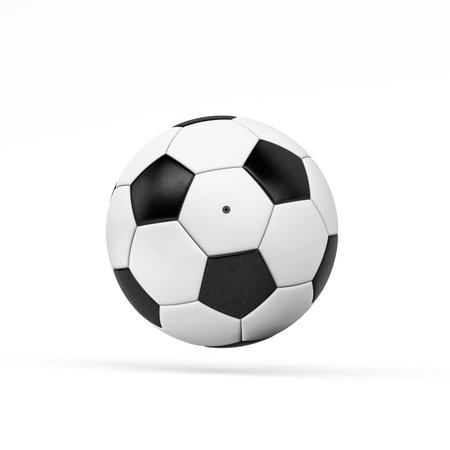 Soccer ball isolated on white background - 3d renderの写真素材
