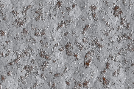 Rust texture - top view and close-up of a piece of rusty metal sheet - 3D illustrationの写真素材