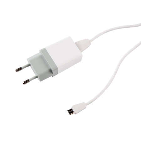 USB-C phone charger isolated on white background - Packshotの写真素材