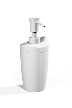Soap dispenser mockup isolated on white background - 3d renderの写真素材