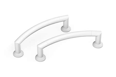 Bathtub handrail mockup isolated on white, 3d renderの写真素材