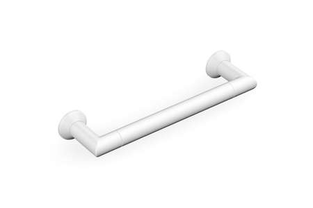 Bathtub handrail mockup isolated on white, 3d renderの写真素材