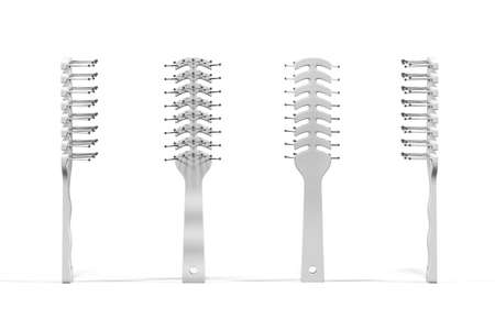 Vent brush mockup isolated on a white background - 3D renderの写真素材