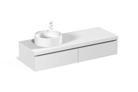 Modern hanging cabinet mockup isolated on white background - 3D renderの写真素材