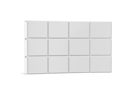 Video wall mockup - 3d render