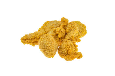 Breaded chicken breast on a white background - Packshotの写真素材