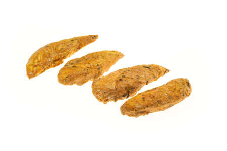 Roasted poultry sirloin isolated on white background - Packshotの写真素材