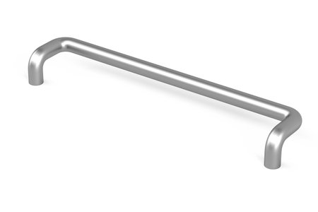 Metal industrial pipe isolated on white background - 3d renderの写真素材