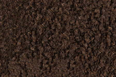 Tea from pear leaves texture - top view and close-up of dried tea leavesの写真素材