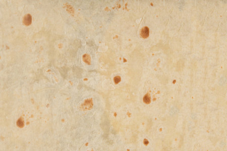 Tortilla cake texture - top view and close up of Mexican pancakeの写真素材