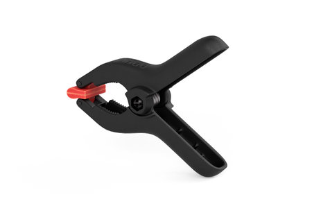 Plastic spring clamp isolated on white background - 3D renderの写真素材