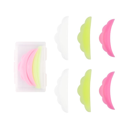 Silicone rollers for eyelash lift isolated on white background - packshot photographyの写真素材
