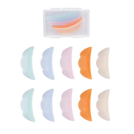 Silicone rollers for eyelash lift isolated on white background - packshot photographyの写真素材
