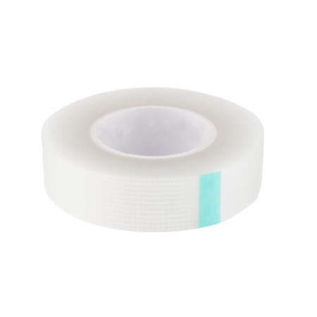 Paper tape for eyelash extensions on white background - packshot photographyの写真素材