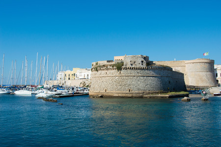 Old Town of Gallipoli on southern coast of Italy - travel in Pugliaのeditorial素材