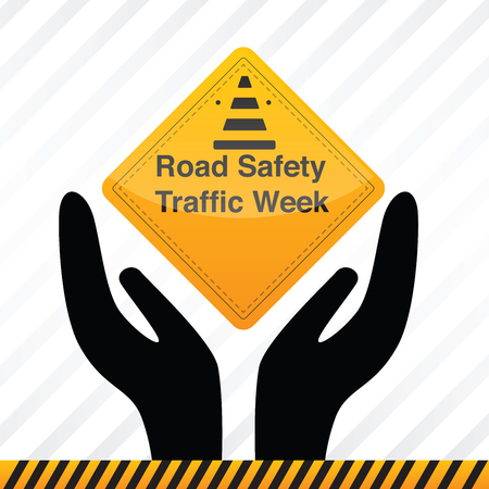 Road Safety Traffic Weekのイラスト素材