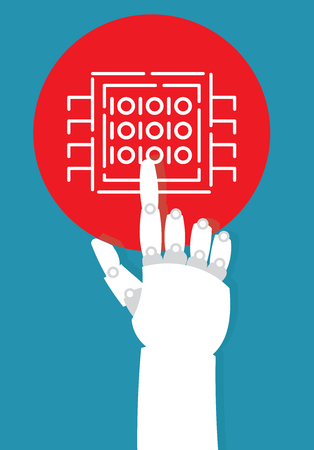 artificial intelligence chipのイラスト素材