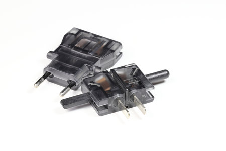 disassemble type Universal plug adapter, travel plug adapter isolated on white background