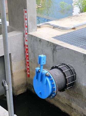 Big pipe for drain water from pump for flood protecting.