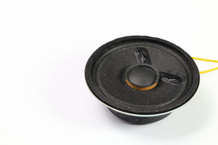 Small Speaker as parts isolated on white background.の写真素材