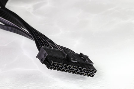 PSU cable, 24 pins connector of the power supply unit to the computer motherboard, 24 Pins ATX...