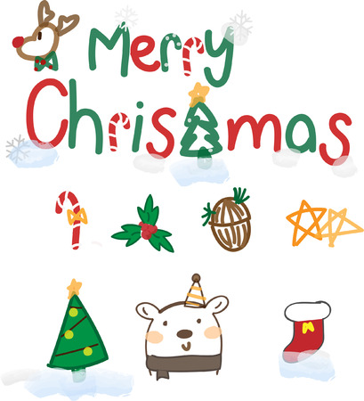 merry christmas vectorのイラスト素材