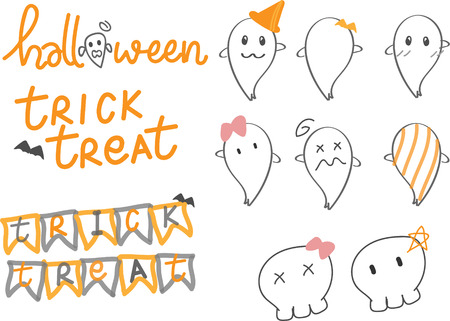 halloween vector setのイラスト素材