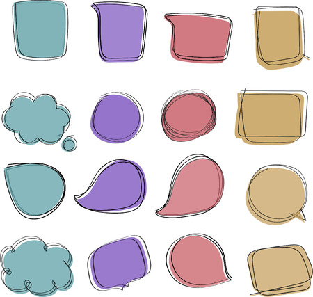 Speech bubbles vectorのイラスト素材