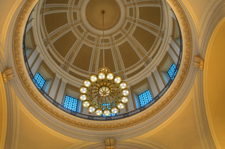 Arkansas State Capital dome interior view のeditorial素材