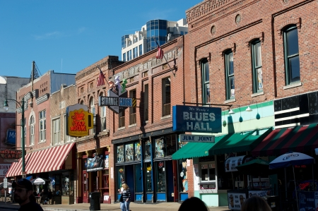 The Famous Beale Street in Memphis, TN  のeditorial素材