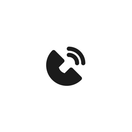 phone ringing icon design. simple clean professional business management concept vector illustration design.のイラスト素材