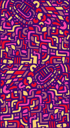 Abstract Art, Doodle Pattern.のイラスト素材