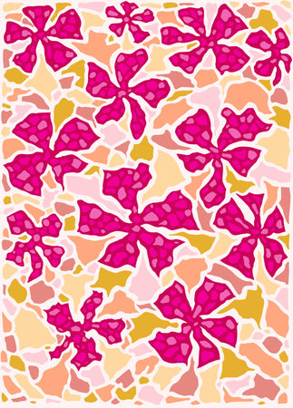 Flower Wall Designのイラスト素材