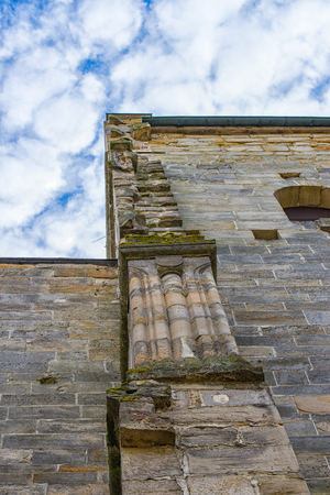 The Monastery ruins in Paulinzella in Thuringia Germanyの写真素材