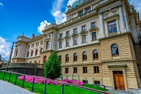 The big theater of Pilsen in the Czech Republicのeditorial素材