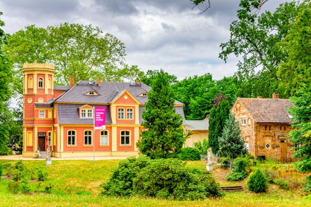 Castle Mansion Azalea and Rhododendron Park in Kromlauのeditorial素材