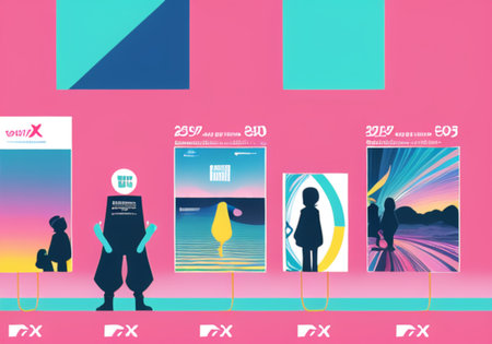 Set of social media post templates with people silhouettes in flat design.の素材