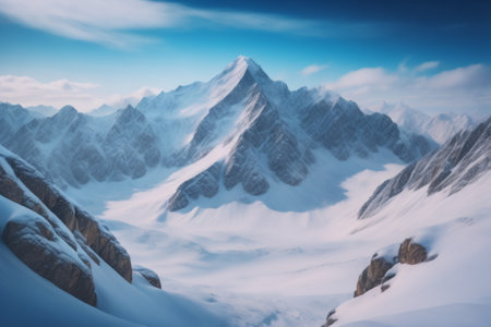 Mountains in the clouds. Caucasus. Dombay. Russia.の素材