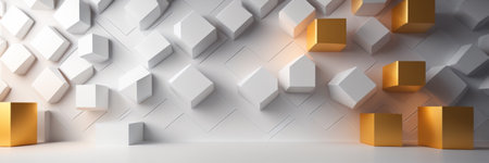Abstract background with geometric shapes. 3d rendering, 3d illustration.の素材