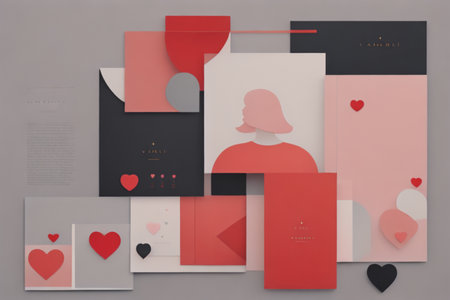Corporate identity design template. Business stationery mock-up.の素材