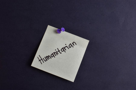 Pinned note reads words in handwriting.の写真素材