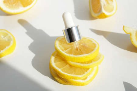 Vitamin C for everyday beauty routine.の写真素材