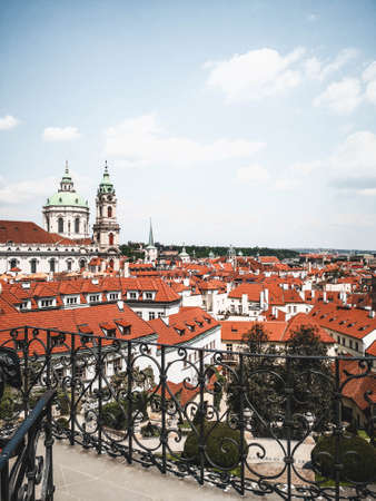 historical Prague garden centerの写真素材