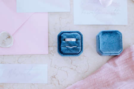 wedding engagement ring with diamondsの写真素材