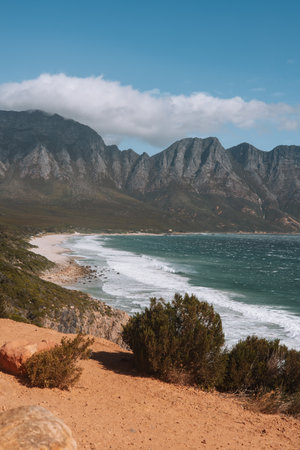 Coastline view from the beachの写真素材