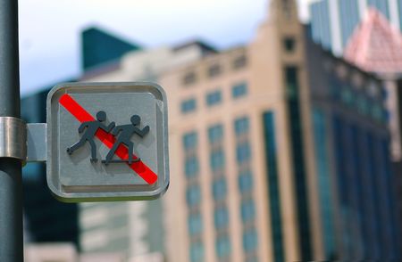 No roller skating and skate boarding signの写真素材