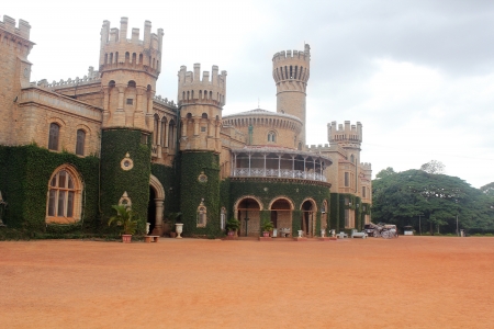 Photo of Majestic and iconic Bangalore Royal Palace located in the heart of capital city of karnataka near mekhri circle and is a landmark monument run by wodeyars of mysore royal familyのeditorial素材
