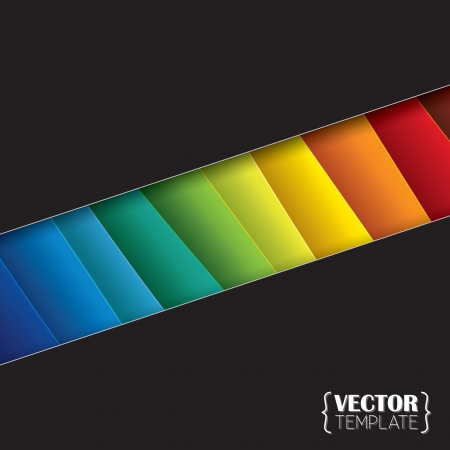 abstract paper sheets with colorful pieces inside - vector background. This graphic template can be used in marketing materials, websites & webdesigns, business presentations, advertising, brochuresのイラスト素材